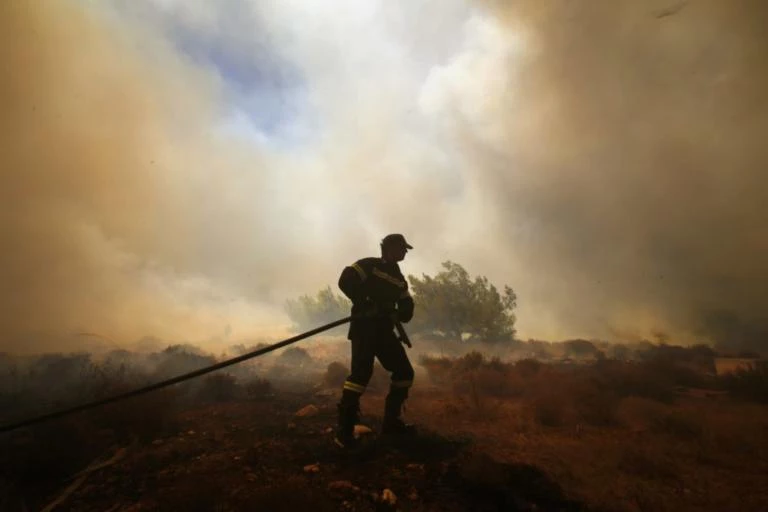 Φωτιά σε δασική έκταση στον Τύρναβο